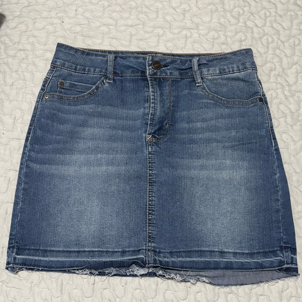 Wallflower Classic Blue Denim Mini Skirt